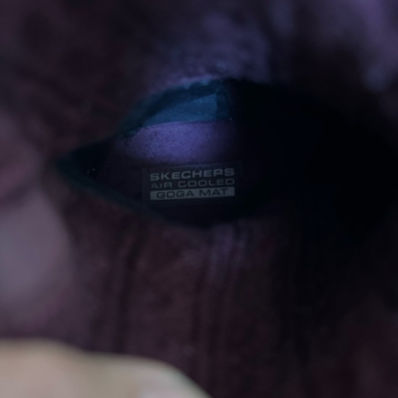 Skechers Air Cooled Goga Mat Women's Burgundy Mid-Calf Knitted Sock Boots SZ 7.5 - Picture 13 of 15